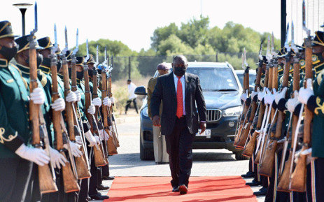 拉马福萨总统在自由州省庆祝南非自由日