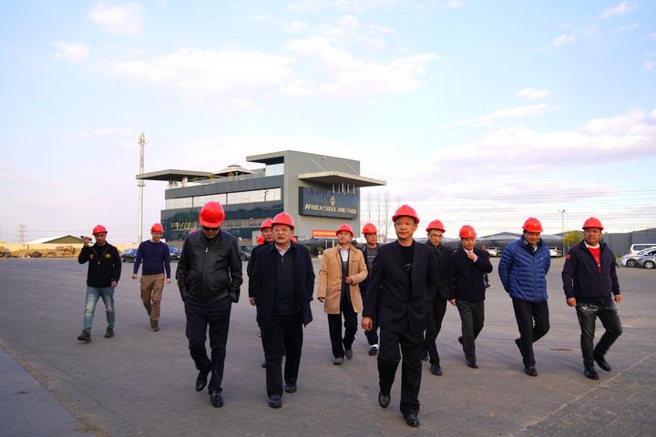 中国驻约堡总领馆唐中东总领事走访非洲钢管有限公司